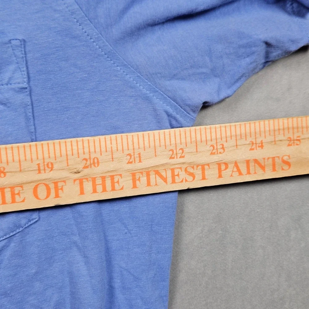 Greyson Polo Shirt Mens Medium Blue‎ Pima Cotton Blend Pocket Golf Logo Stretch